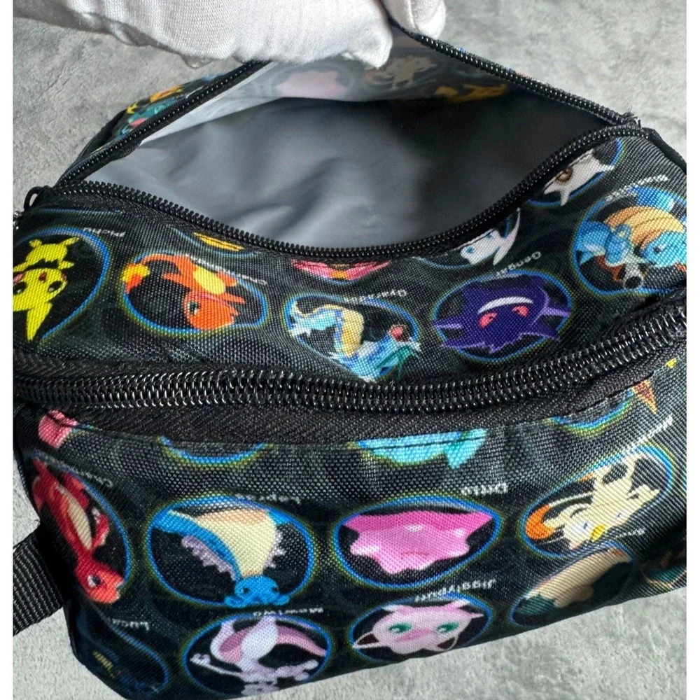 Pokemon Grid Insulated Multipocket School Lunch Bag Retro Rare Anime Y2K Pikachu